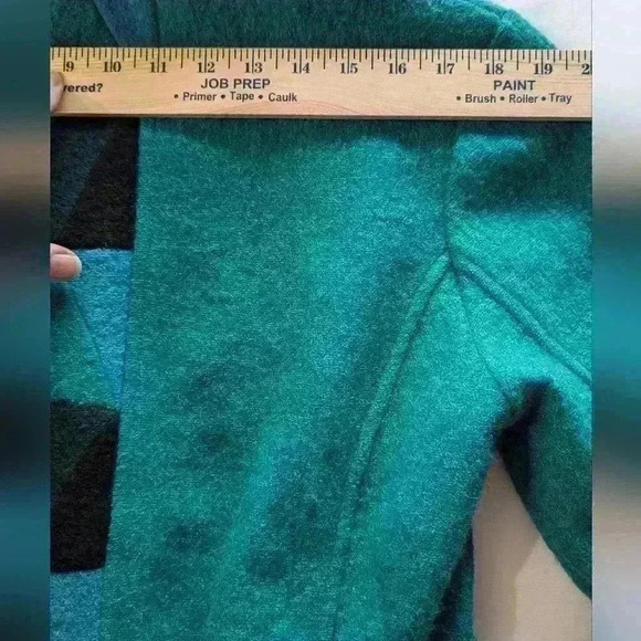 NWT Carson Boiled Wool Toggle Closure Geometric Pattern Jacket Large - Picture 12 of 12